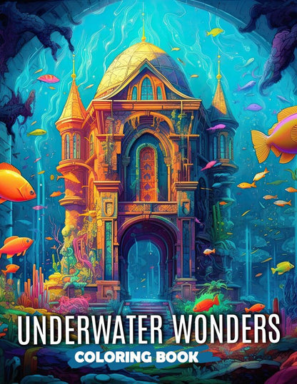 Underwater Wonders 30 Pages Printable Coloring Book