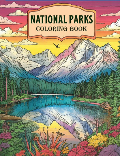 National Parks 25 Pages Printable Coloring Book