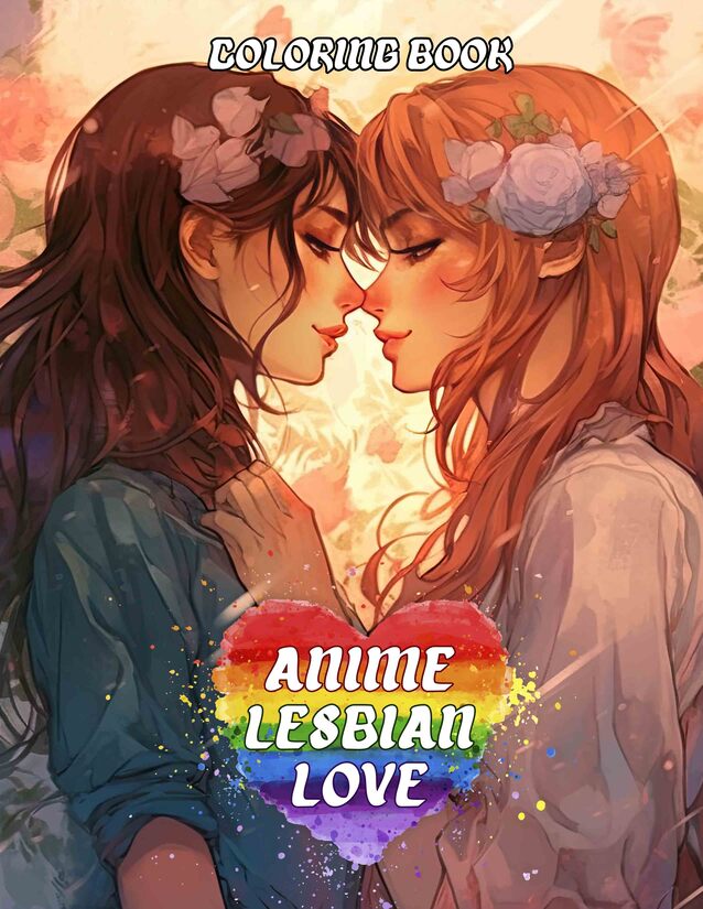 Anime Lesbian Love 30 Pages Printable Coloring Book