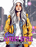 Girl Street Style 30 Pages Printable Coloring Book