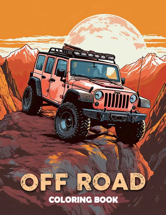 Off Road 30 Pages Printable Coloring Book