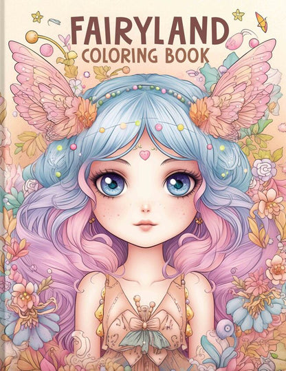 Fairyland 30 Pages Printable Coloring Book