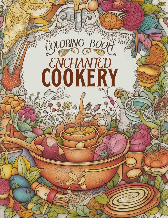 Enchanted Cookery 30 Pages Printable Coloring Book