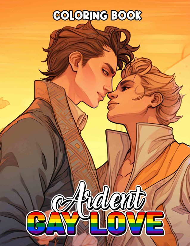 Ardent Gay Love 30 Pages Printable Coloring Book