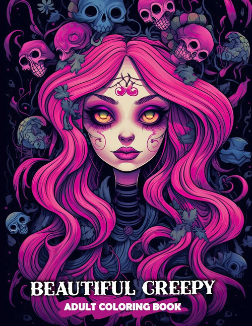 Beautiful Creepy Adult 30 Pages Printable Coloring Book