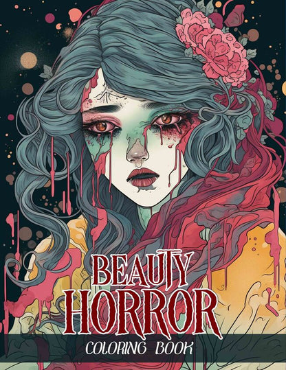 Beauty Horror 25 Pages Printable Coloring Book
