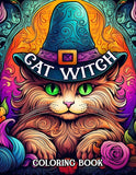 Cat Witch 30 Pages Printable Coloring Book