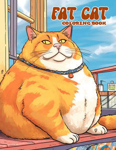 Fat Cat 30 Pages Printable Coloring Book