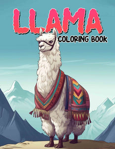 Llama 30 Pages Printable Coloring Book