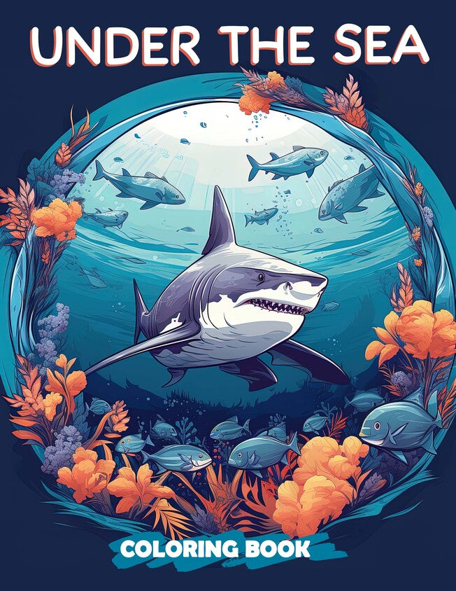 Under The Sea 30 Pages Printable Coloring Book