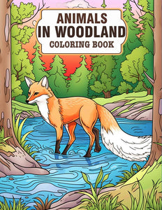 Animals In Woodland 30 Pages Printable Coloring Book