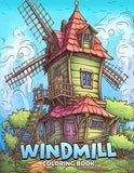 Windmill 30 Pages Printable Coloring Book