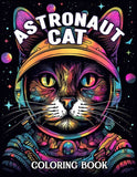 Astronaut Cat 30 Pages Printable Coloring Book