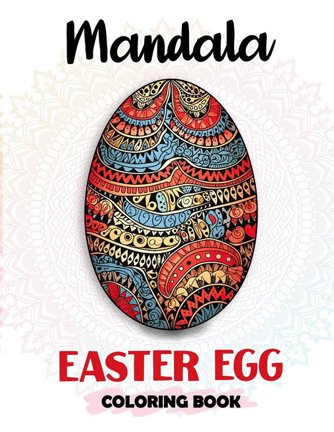 Mandala Easter Egg o 30 Pages Printable Coloring Book