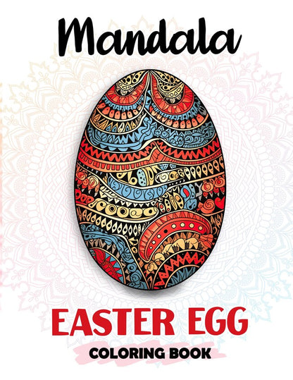 Mandala Easter Egg o 30 Pages Printable Coloring Book