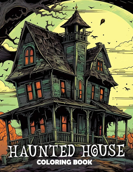 Haunted House 30 Pages Printable Coloring Book