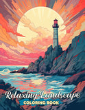 Relaxing Landscape 30 Pages Printable Coloring Book