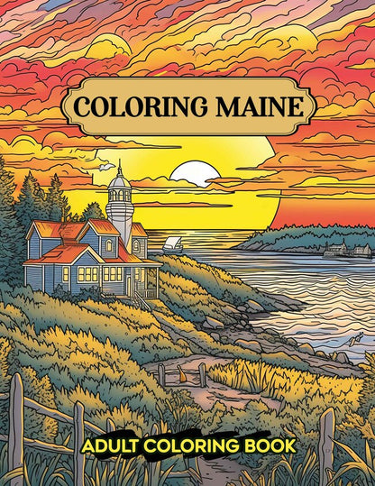 Coloring Maine 30 Pages Printable Coloring Book