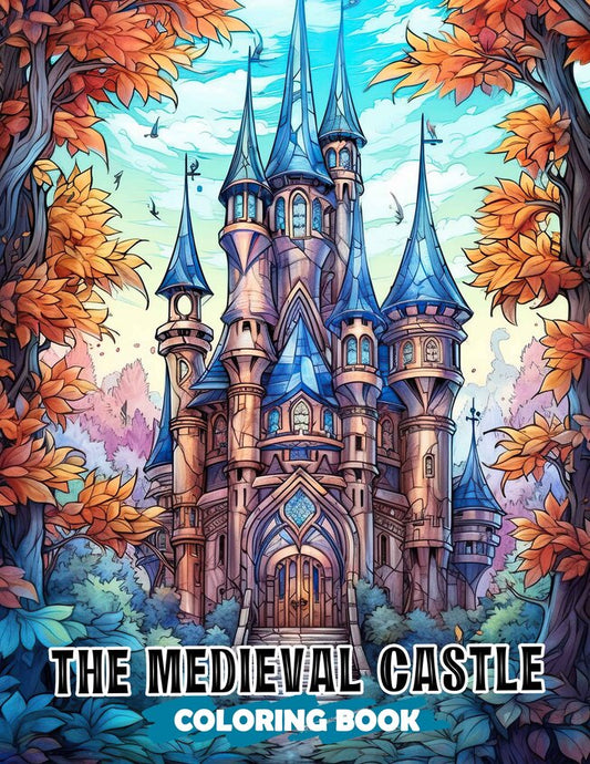 The Medieval Castle 30 Pages Printable Coloring Book