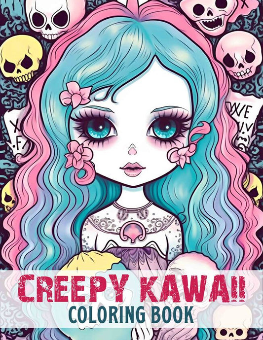 Creepy Kawaii 30 Pages Printable Coloring Book