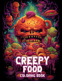 Creepy Food 30 Pages Printable Coloring Book