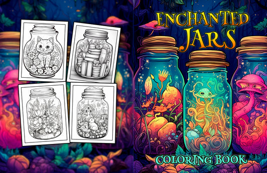 Enchanted Jars coloring book, 25+ Enchanted Coloring Pages
