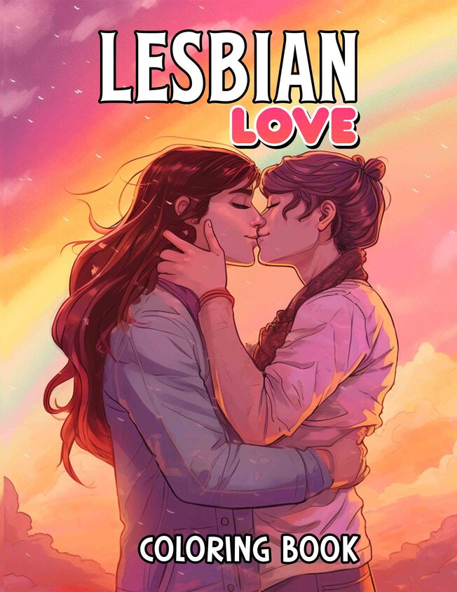 Lesbian Love 30 Pages Printable Coloring Book