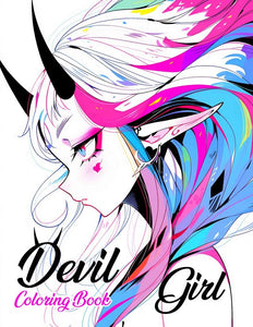 Devil Girl 30 Pages Printable Coloring Book