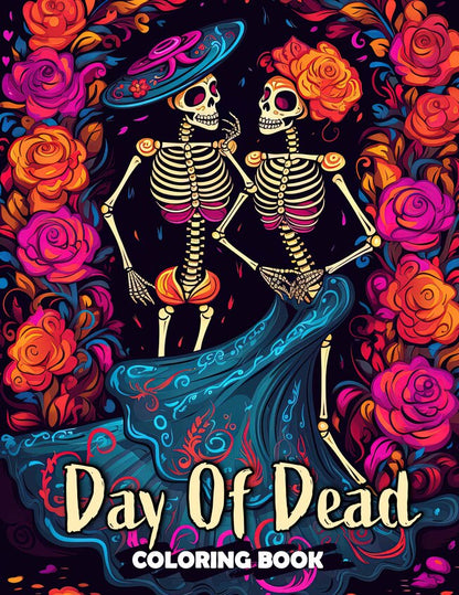 Day Of Dead 30 Pages Printable Coloring Book