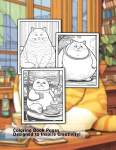 Fat Cat 30 Pages Printable Coloring Book