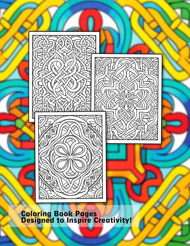 Celtic Pattern 30 Pages Printable Coloring Book