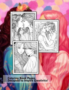 Lesbian Pride 30 Pages Printable Coloring Book