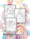 Angel Girl 30 Pages Printable Coloring Book