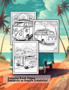 Van Life 30 Pages Printable Coloring Book