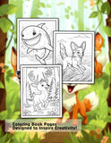 Happy Animals 30 Pages Printable Coloring Book