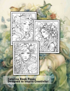 Mother Nature 30 Pages Printable Coloring Book