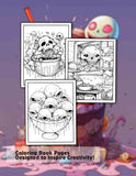 Creepy Food 30 Pages Printable Coloring Book