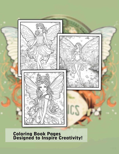 Fairyland 30 Pages Printable Coloring Book