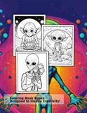 Alien Life 30 Pages Printable Coloring Book