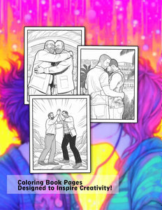 Make Your Rainbow For LGBT 30 Pages Printable Coloring Book