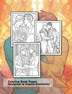 Ardent Gay Love 30 Pages Printable Coloring Book