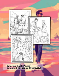 My Best Gay Friends 30 Pages Printable Coloring Book