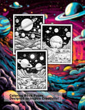 Fantasy Space 30 Pages Printable Coloring Book