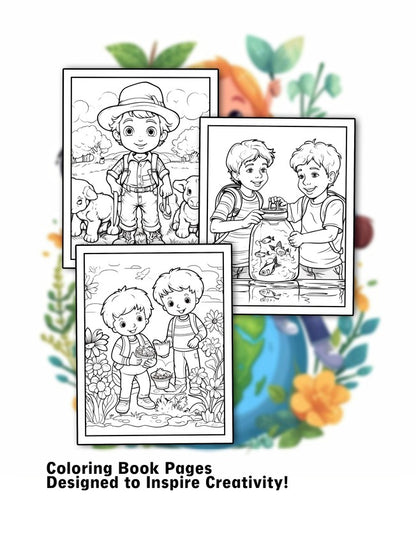 Save Our Planet For Kids 30 Pages Printable Coloring Book