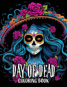 Day Of Dead 30 Pages Printable Coloring Book