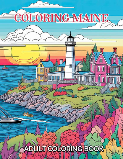 Coloring Maine 30 Pages Printable Coloring Book