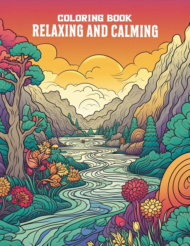Relaxing and Calming 30 Pages Printable Coloring Book