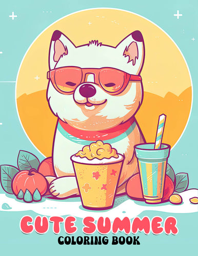 Cute Summer 30 Pages Printable Coloring Book