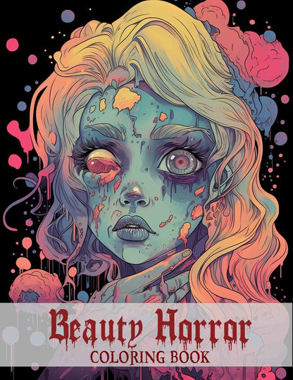 Beauty Horror 25 Pages Printable Coloring Book