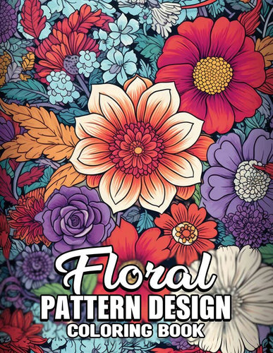 Floral Pattern 30 Pages Printable Coloring Book